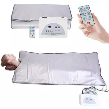 Одеяло для сауны с дальним инфракрасным излучением, похудение, сжигание жира, одеяло для сауны, формирователь тела, электрический нагревательный коврик для похудения, спа-терапия, машина с дистанционным управлением EU Plug