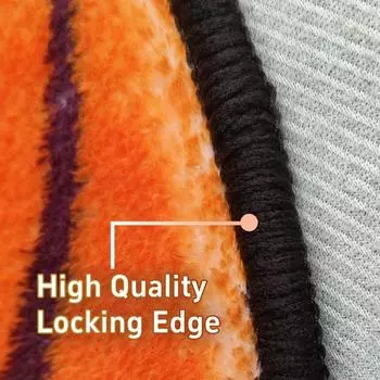 Одеяло для ванной с тыквой на Хэллоуин, противоскользящее и впитывающее, удобное для гостиной, кухни, спальни, дверного ковра оранжевый