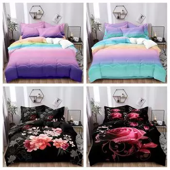 Одеяло Doona, комплект пододеяльников, двуспальное постельное белье размера «queen-size», супер-кинг-сайз, ко Дню святого Валентина Single 135x200cm