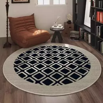 Одеяло Французский классический ковер Диван Компьютерное кресло Журнальный столик Круглый коврик Грязеотталкивающее противоскользящее кольцо бархатный ковер 1000MMX1000MM