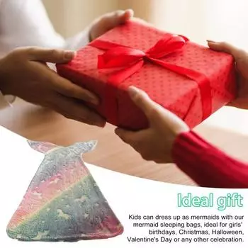 Одеяло «Хвост русалки», светящееся в темноте, плюшевое одеяло, спальный мешок для детей, диван-кровать разноцветный