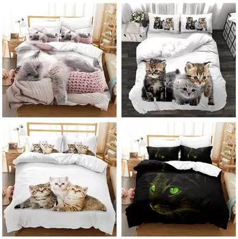 Одеяло и наволочка для домашних животных, односпальная/двуспальная кровать, полноразмерное домашнее постельное белье для спальни, мягкое и удобное украшение для постельного белья Baby 100x135cm