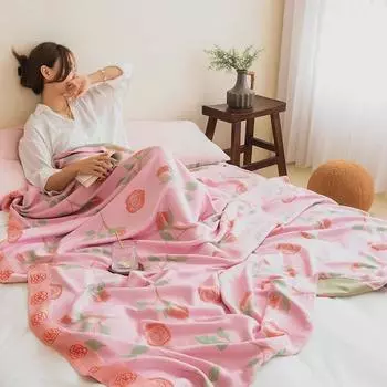 Одеяло из бамбукового волокна, марлевое полотенце, летнее тонкое прохладное одеяло для взрослых 150x200cm 1pcs