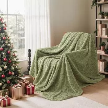 Одеяло из бархата Jacquard Tuff Velvet - Одеяло Coral Velvet для дивана, офиса, домашних животных и кросс-бордера 70x100cm