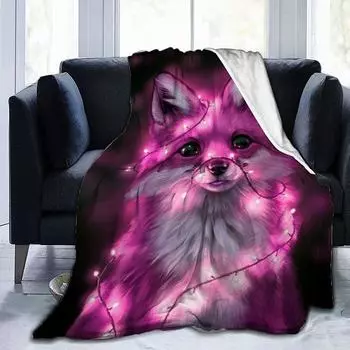 Одеяло из фланели с принтом «Анимация животных» 80-100