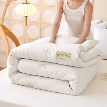 Одеяло из хлопка и соевого волокна премиум-класса на все времена года: Зима, весна, лето, осень — идеально подходит для общежитий и использования в качестве кондиционера. 150*200cm Summer Quilt