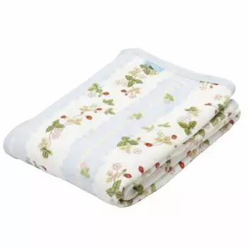 Одеяло из хлопка nishikawa Single Wedgwood Wild Strawberry Cotton Сделано в Японии Синий FQ00101005B [Nishikawa] 100% синий