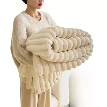 Одеяло из искусственного плюша с кроликом 70X100cm (random color) розовый гвоздики