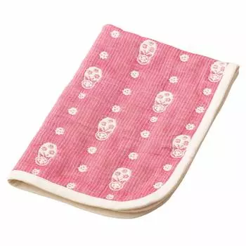 Одеяло из марли Эмура, наполовину сделанное в виде матрешки, малиново-розовое, 6-слойное, размер, Япония, 100% хлопок, можно стирать, узор,