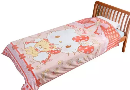 Одеяло из микрофибры Hello Kitty dot (лента в горошек)