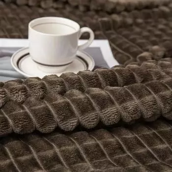 Одеяло из молочного бархата в клетку, для детей и взрослых, теплое, зимнее, прочное, однотонное, для дивана, удобное, мягкое, кораллового цвета, бархатное одеяло 180x200cm белый