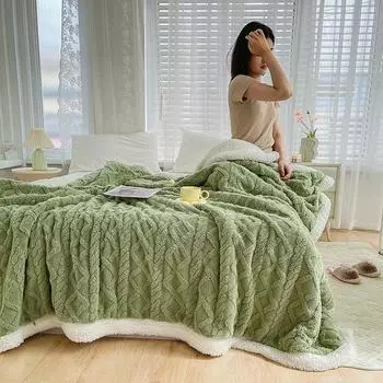 Одеяло из овечьей шерсти, двухцелевое, фланелевое, кораллового цвета, чехол для дивана, автомобиля, одеяло для офиса, обеденного перерыва, шаль, одеяло для кондиционера, подарок 70x100cm