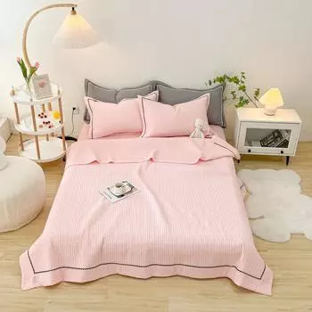 Одеяло из пузырьковой пряжи для односпальной кровати/покрывала размера «queen-size» для лета, простое кружевное одеяло/утешитель для дивана(наволочку нужно заказать) Single 150x200cm