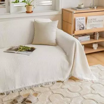 Одеяло из шенилла Чехлы для диванов Одеяло Утолщенные Чехлы для диванов Нескользящее Одеяло для офиса Шаль Подушка Чехол для дивана 90x90