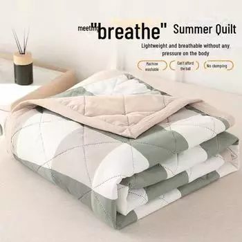 Одеяло из стираного хлопка с кондиционером — легкое, можно стирать в стиральной машине, для одноместных и двухместных спален 100*150 nap + kids