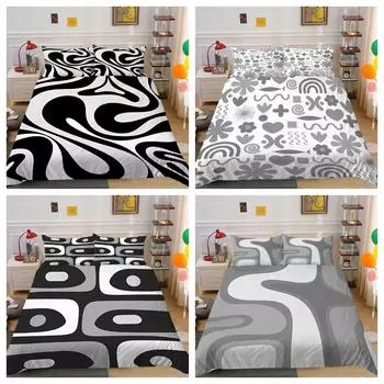 Одеяло, комплект пододеяльников, наволочка в полоску, декор для спальни, покрывало для постельного белья, костюм, покрывало на кровать Single 135x200cm