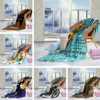 Одеяло кондиционирования воздуха печати шаржа фланели для спальни софы домочадца 150*200cm