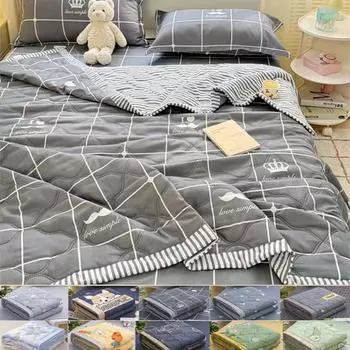 Одеяло, летнее одеяло, постельное белье для спальни, двуспальное одеяло, тонкое ватное одеяло, коврик для взрослых и детей, детское одеяло 70X100cm Thin Quilts