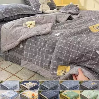 Одеяло, летнее одеяло, постельное белье для спальни, двуспальное одеяло, тонкое ватное одеяло, коврик для взрослых и детей, детское одеяло 70X100cm Thin Quilts