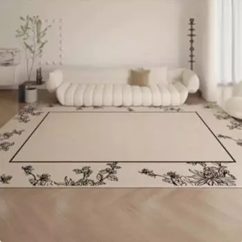 Одеяло Модный цветочный диван для гостиной спальни Грязеотталкивающий нескользящий простой в уходе классический кристальный бархатный ковер 1200MMX1600MM