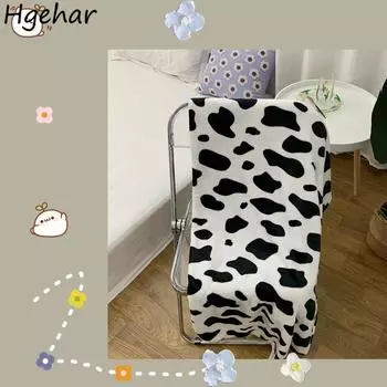 Одеяло Мультфильм Ulzzang Дизайн Kawaii Диван Коралловый Флис Мягкий Осенний Спальня Сон Мода Полдень Отдых Ins Сохранение Тепла Путешествия Досуг 80x100cm