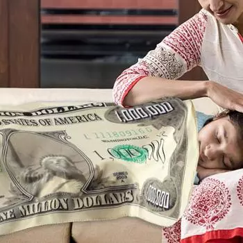 Одеяло на миллион долларов с новаторским принтом, мягкое, удобное, фланелевое, сохраняющее тепло, шерстяное, для дома, спальни, для сна, для сна, для домашнего использования 180cm