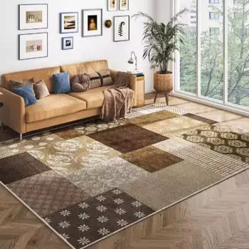 Одеяло Новый национальный стиль Гостиная Ковер Спальня Кровать Одеяло Улучшенный подбор цвета Грязный Противоскользящее Одеяло для дивана 1200MMX1600MM