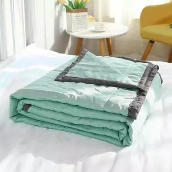 Одеяло-охладитель для льда, всесезонное охлаждающее одеяло, легкое дышащее одеяло, облегчение ночного пота, двухстороннее мягкое одеяло для холодной погоды M зелёный