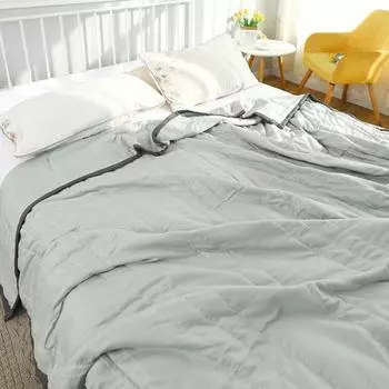 Одеяло-охладитель для льда, всесезонное охлаждающее одеяло, легкое дышащее одеяло, облегчение ночного пота, двухстороннее мягкое одеяло для холодной погоды M зелёный