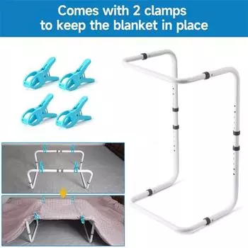 Одеяло поддержки стержень кровать колыбель подъемник одеяла регулируемая высота высокая устойчивость простая сборка пожилая хирургия восстановление подъемный стержень одеяла белый