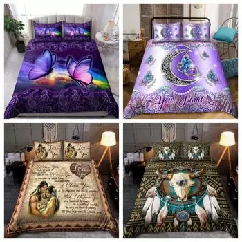 Одеяло, пододеяльник, футболка Tmarc, индивидуальное имя, постельное белье для кормления, наволочка Single 135x200cm