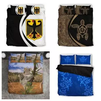 Одеяло, пододеяльник, гавайские комплекты постельного белья с узором черепахи и плюмерии Single 135x200cm