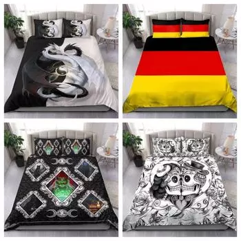 Одеяло, пододеяльник, комплект постельного белья для кемпинга, костра, домашние покрывала, наволочка Single 135x200cm