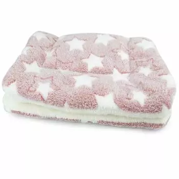 Одеяло-подстилка для собак и кошек - полотенце LUJPOIR, мягкое, фланелевое, для защиты от холода на осень/зиму, теплое, можно стирать, симпатичное - FBX1