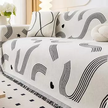 Одеяло Полотенце для дивана для гостиной Мебель Dapestry Чехол для дивана ecor Тканый хлопковый чехол для дивана 180x130cm