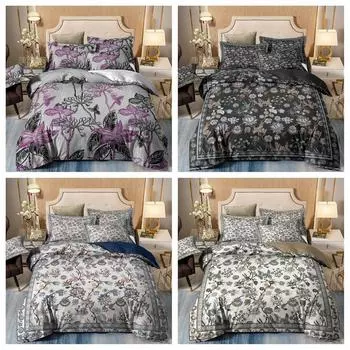 Одеяло размера Queen/King с цветочным рисунком, пододеяльники Doona, наборы постельных принадлежностей, наволочки Single 135x200cm