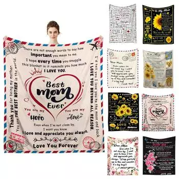 Одеяло с цифровой печатью 50 60 дюймов, одеяло для кровати, маленькое покрывало, одеяло, подарок на день матери, флисовое одеяло One Size