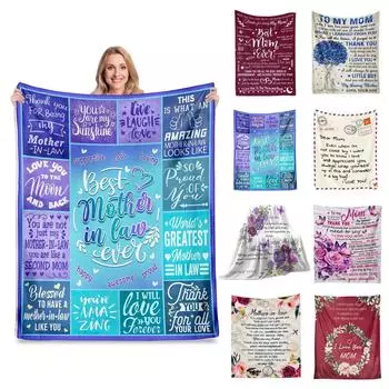 Одеяло с цифровой печатью 50 60 дюймов, одеяло для кровати, маленькое покрывало, одеяло, подарок на день матери, флисовое одеяло One Size