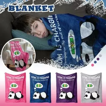 Одеяло с цифровой печатью, одеяло для дома, путешествий, подарков на праздники One Size темно-синий