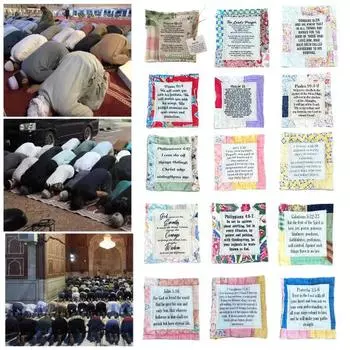 Одеяло с молитвой и внутренним карманом с крестом Одеяло с молитвой «Объятие» Молитва веры Мини