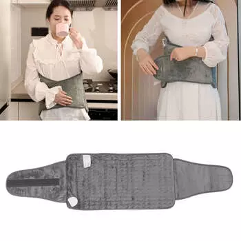 Одеяло с подогревом для талии, постоянное тепло, микро-плюш, полиэстер, электрическая зимняя грелка для дома