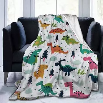 Одеяло с принтом Фланелевое одеяло для дивана Одеяло с цифровой печатью 80-100