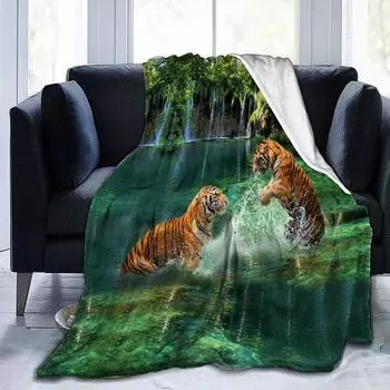 Одеяло с принтом Фланелевое одеяло для дивана Одеяло с цифровой печатью 80-100