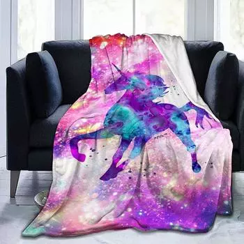 Одеяло с принтом Модное фланелевое одеяло с цифровым принтом 80-100