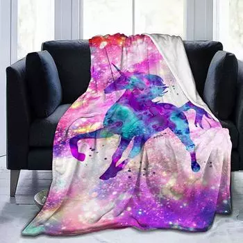 Одеяло с принтом Модное фланелевое одеяло с цифровым принтом 80-100