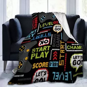 Одеяло с принтом Модное фланелевое одеяло с цифровым принтом 80-100