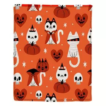 Одеяло с принтом на Хэллоуин S киноварь