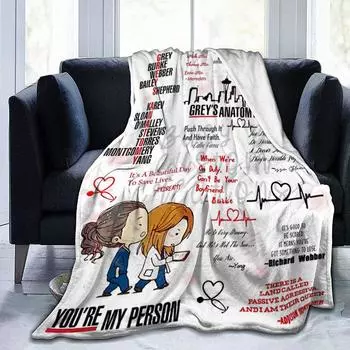 Одеяло с принтом Удобное мягкое одеяло для разговора на диване 80-100
