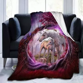 Одеяло с принтом Удобное мягкое одеяло для разговора на диване 80-100