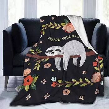 Одеяло с принтом Удобное мягкое одеяло для разговора на диване 80-100